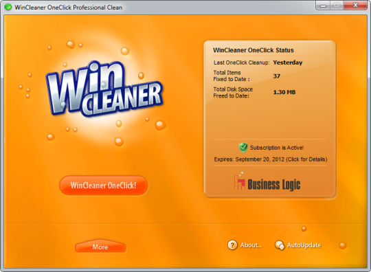 wincleaner oneclick professional serial key
